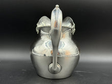 Load image into Gallery viewer, Sterling Silver Hammered Water Pitcher with Grape Border by Shreve
