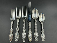 Load image into Gallery viewer, Lily by Whiting Set of Sterling Silver Flatware 64 Pieces - Dinner Size - No Mono -
