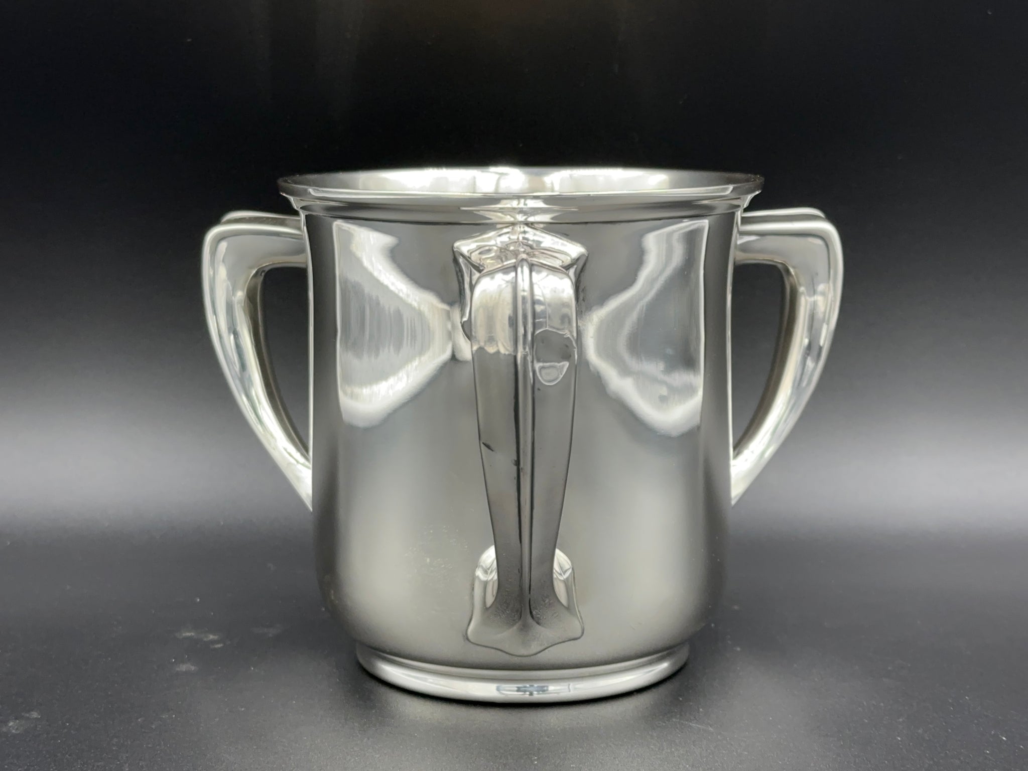 Piping Rock Dog Show Sterling Silver Three Handle Loving Cup by