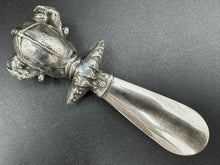 Load image into Gallery viewer, Art Nouveau Sterling Silver Figural Jester Shoehorn by Unger Brothers
