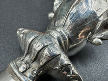 Load image into Gallery viewer, Art Nouveau Sterling Silver Figural Jester Shoehorn by Unger Brothers
