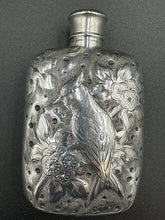 Load image into Gallery viewer, Silverplate Hand Engraved Flask w/ Cardinal Derby Silver Company
