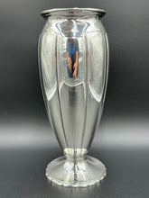 Load image into Gallery viewer, Sterling Silver 12 inch Vase by Richard Dimes circa 1920

