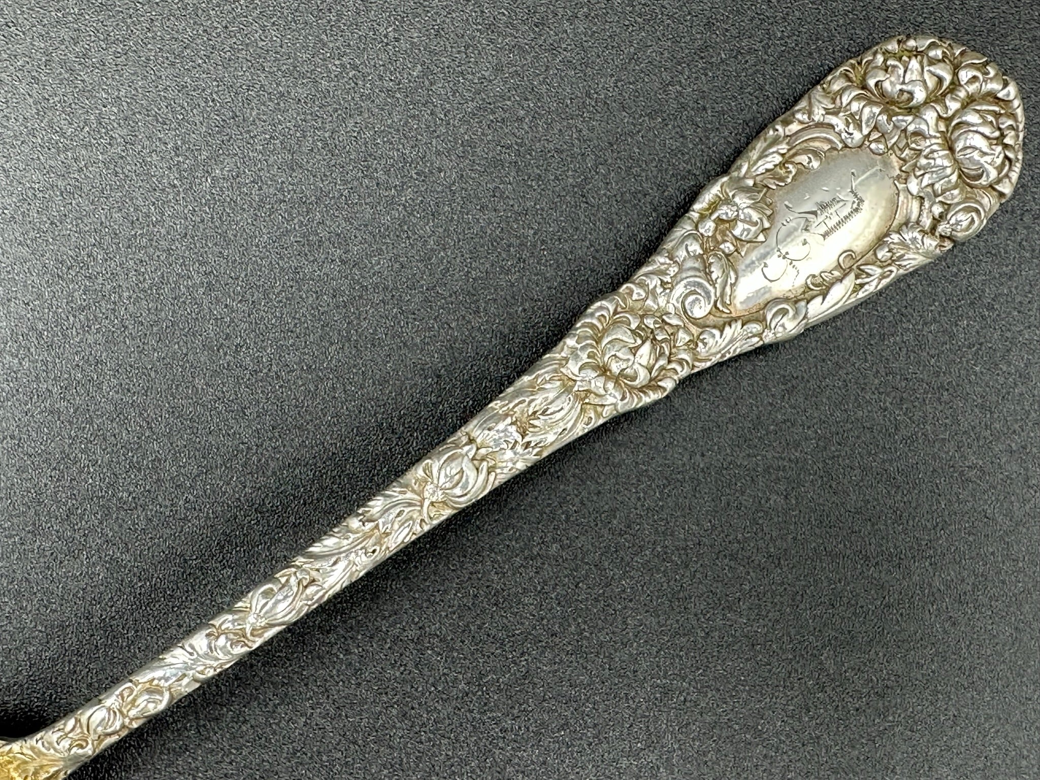 Chrysanthemum by Durgin Sterling Silver Ice Spoon - Main Image