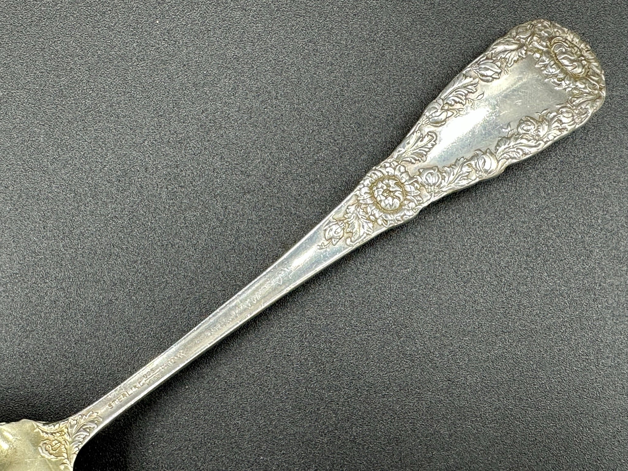 Chrysanthemum by Durgin Sterling Silver Ice Spoon – Atlanta Silver