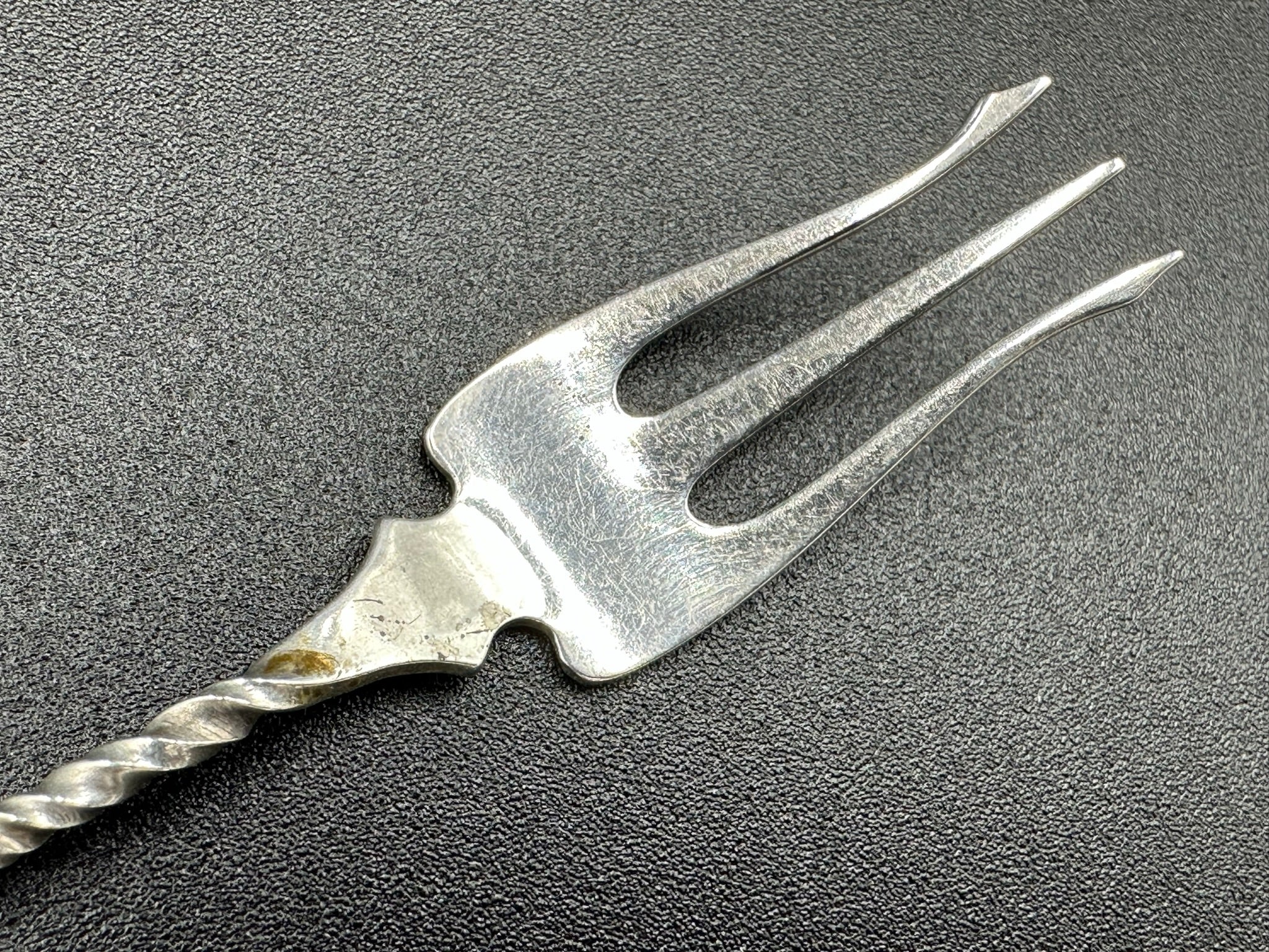 AntIque Cocktail Forks Sterling top and Italy Includes both Forks