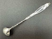 Load image into Gallery viewer, Lily of the Valley Sterling Silver Twisted Handle Mustard Ladle
