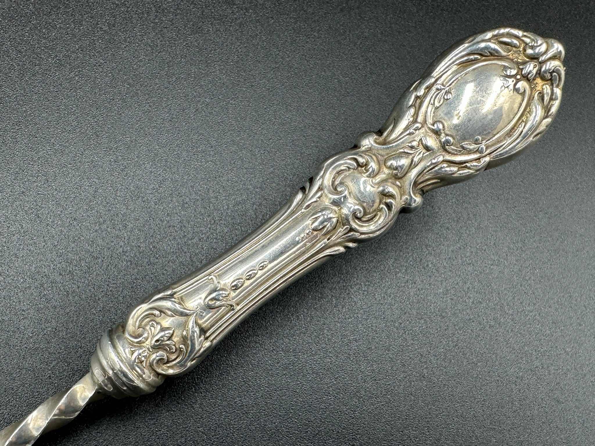Reed & Barton ペーパーナイフ ハンドル部がスターリングシルバー Francis I by Reed & Barton ALL Sterling Silver Twisted Handle