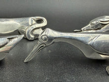 Load image into Gallery viewer, Vintage Christofle Assorted Animals Silver Plated Knife Rests by Orfèvrerie Gallia 20th Century
