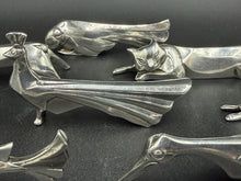 Load image into Gallery viewer, Vintage Christofle Assorted Animals Silver Plated Knife Rests by Orfèvrerie Gallia 20th Century
