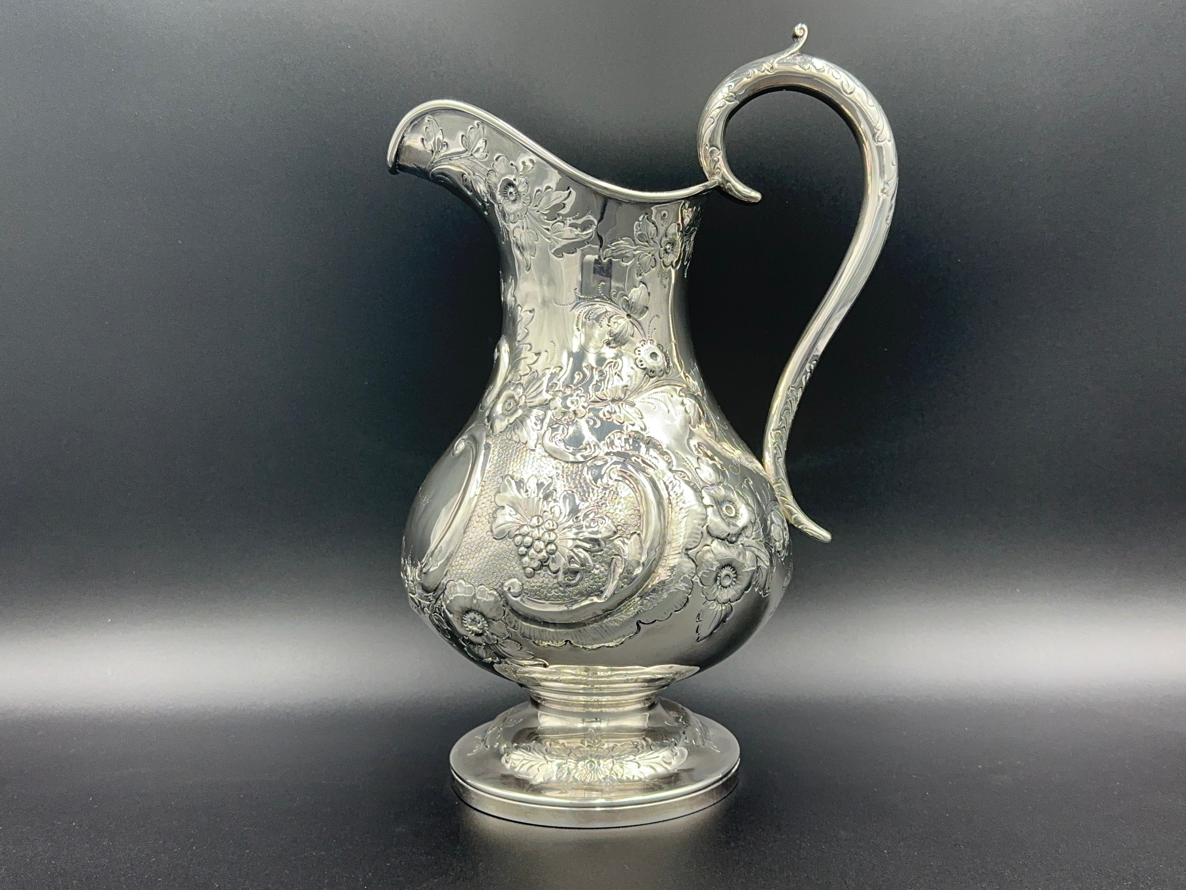 Bailey & Company Coin Silver Water Pitcher circa 1846-78