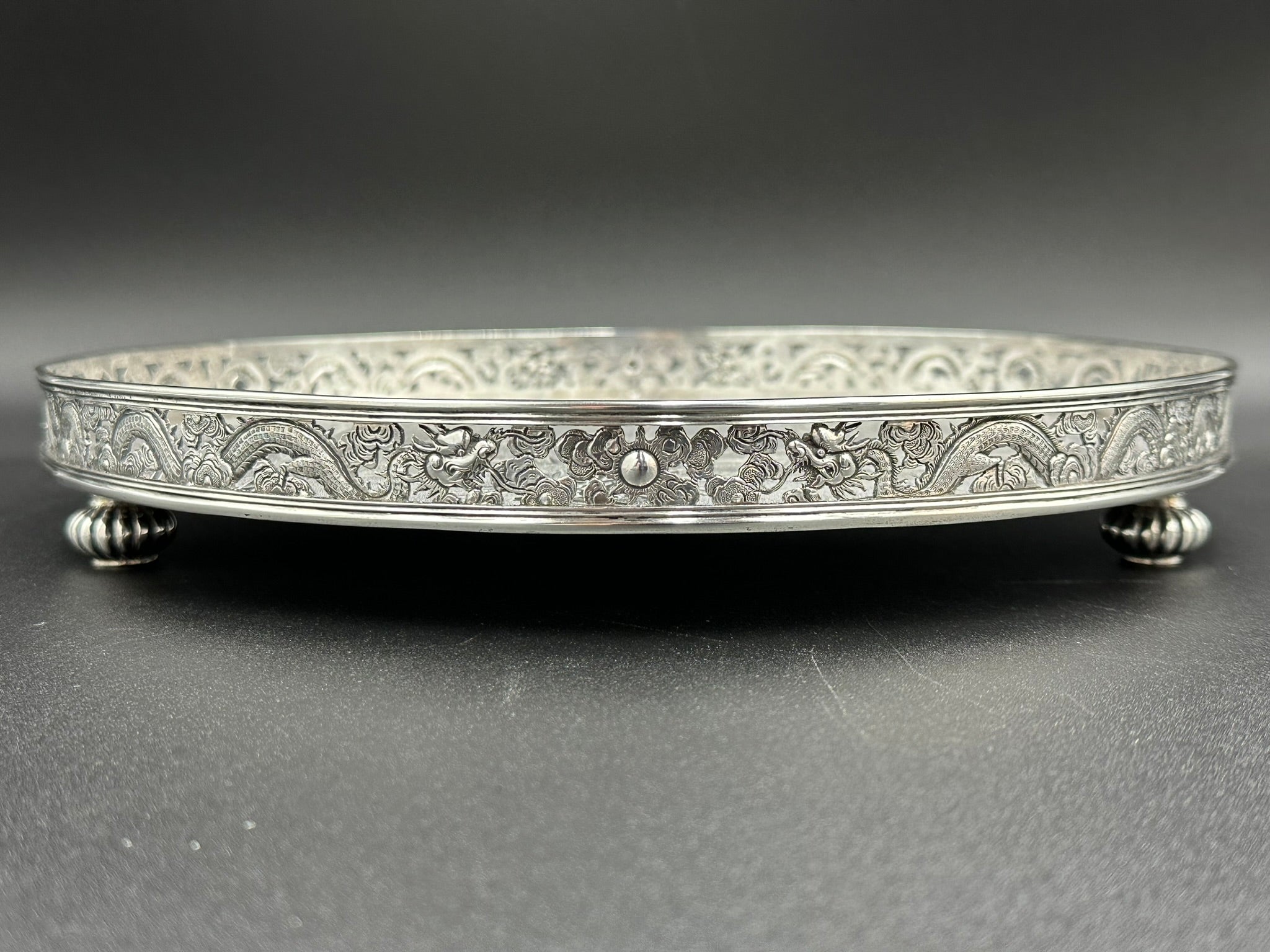 Chinese Export Silver Tray by Wang Hing w/ Fitted Box – Atlanta Silver