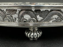 Load image into Gallery viewer, Chinese Export Silver Tray by Wang Hing w/ Fitted Box
