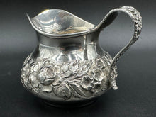 Load image into Gallery viewer, Repousse by S. Kirk &amp; Son Sterling Silver Creamer and Sugar Hand Chased
