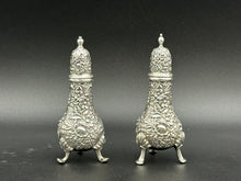 Load image into Gallery viewer, Repousse by S. Kirk &amp; Son Sterling Salt &amp; Pepper Shaker Hand Chased
