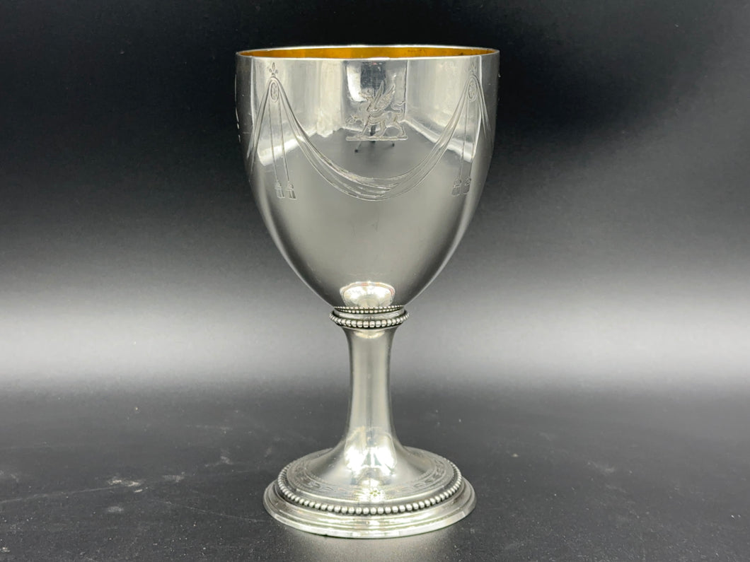 English Sterling Silver Goblet London Circa 1779 Jay Denzilow
