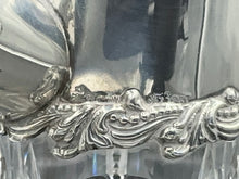 Load image into Gallery viewer, American Brilliant Cut Glass &amp; Sterling Silver Water Pitcher w/ Stag Handle by Redlich
