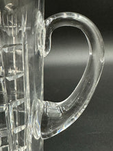 Load image into Gallery viewer, Cut Glass &amp; Sterling Silver Cocktail Pitcher with Spoon by Hawkes
