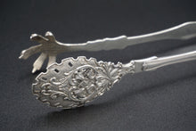 Load image into Gallery viewer, Bailey &amp; Co Coin Silver Kings Pattern Salad Tongs c. 1848-65
