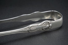 Load image into Gallery viewer, Bailey &amp; Co Coin Silver Kings Pattern Salad Tongs c. 1848-65
