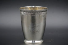 Load image into Gallery viewer, Coin Silver Childs Cup by Koehler &amp; Ritter San Francisco 1870
