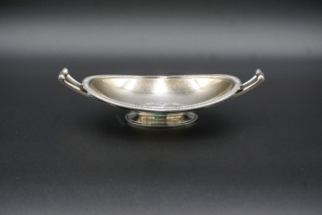 Gorham Coin Silver Pickle Dish with Handles circa 1865