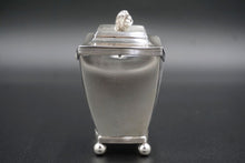 Load image into Gallery viewer, Dutch Sterling Silver Tea Caddy with Lion Finial
