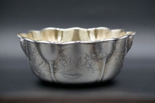 Load image into Gallery viewer, Sterling Silver Acid Etched Floral Designed Bowl by Whiting
