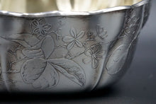 Load image into Gallery viewer, Sterling Silver Acid Etched Floral Designed Bowl by Whiting
