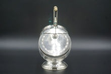 Load image into Gallery viewer, Silver Plate and Glass Biscuit Box by Martin Hall &amp; Co Sheffield 1870
