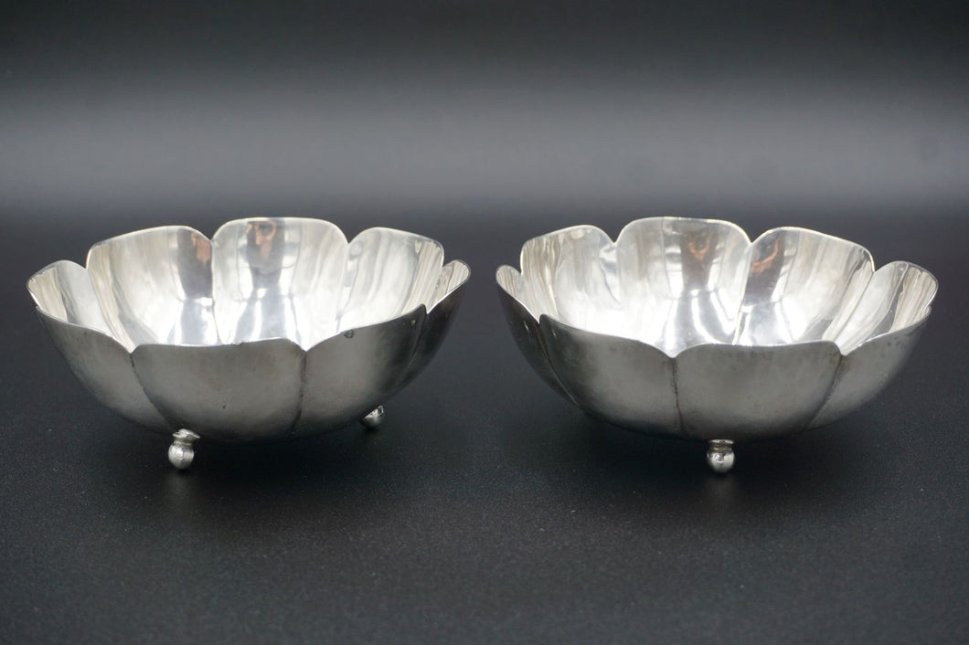 Mexican Sterling Silver Footed Candy Dishes