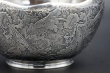 Load image into Gallery viewer, Sterling Silver Acid Etched &quot;Three Blind Mice&quot; Nursery Rhyme Bowl by Whiting
