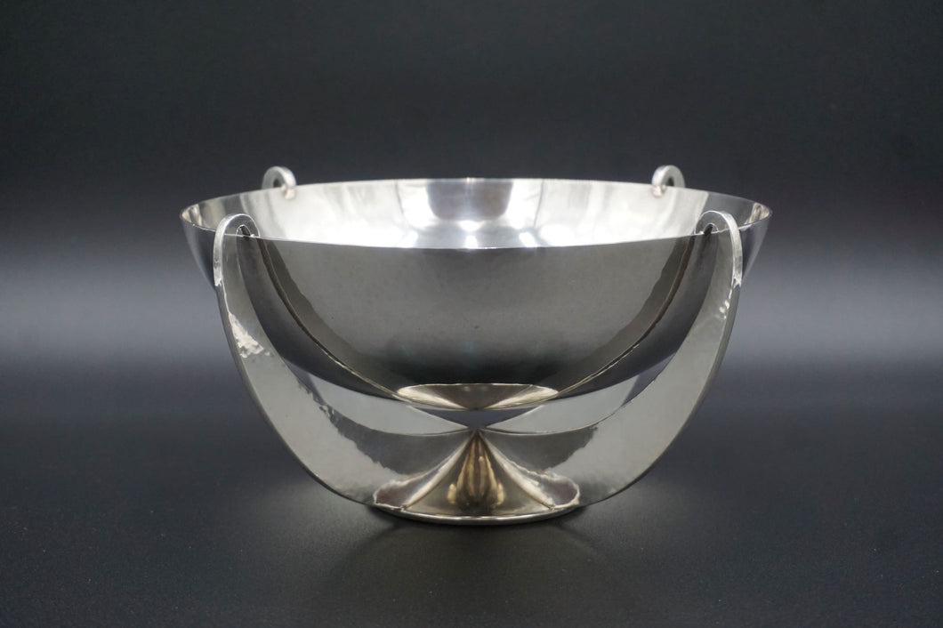 Gorham Mid Century Modern Sterling Silver Hand Hammered Bowl