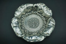 Load image into Gallery viewer, Sterling Silver Poppy Motif Candy Dish Set
