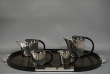 Load image into Gallery viewer, Puiforcat French Silverplate Art Deco 5 Piece Coffee / Tea Service
