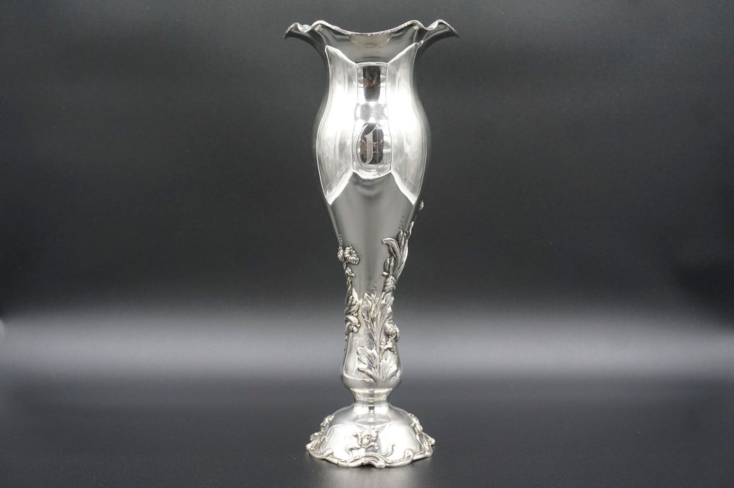 George Shiebler Art Nouveau Sterling Silver Vase