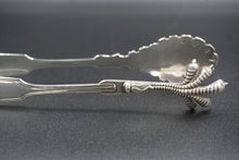 Load image into Gallery viewer, Bailey &amp; Co Coin Silver Salad Tongs c. 1837-50
